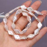 Natural Baroque Pearl Beads Rhombus Shape Loose Pearl Bead for Jewelry Making