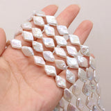 Natural Baroque Pearl Beads Rhombus Shape Loose Pearl Bead for Jewelry Making