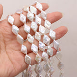 Natural Baroque Pearl Beads Rhombus Shape Loose Pearl Bead for Jewelry Making