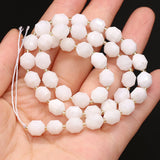 8mm Moonstone Round Faceted Bead DIY Necklace Bracelet Gift