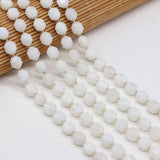 8mm Moonstone Round Faceted Bead DIY Necklace Bracelet Gift