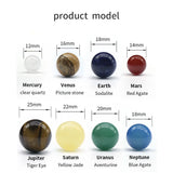 Solar System Planets Ore Specimens Boxed Balls Ornaments DIY Jewelry