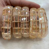 Yellow Citrine Stone Beads Bracelet for Gemini Women