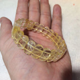 Citrine Stone Beads Bracelet for Gemini