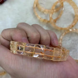Yellow Citrine Stone Beads Bracelet for Gemini