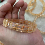 Yellow Citrine Stone Beads Bracelet for Gemini
