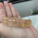 Yellow Citrine Stone Beads Bracelet for Gemini Women