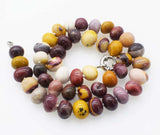 Yellow Egg Agate 10-12mm Baroque Necklace 18inch Beads