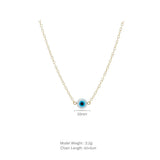 925 Silver Evil Eyes Necklace Women Statement Jewelry