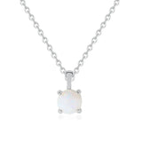 Opal Stone Pendant Necklace for Women - Birthday Gift