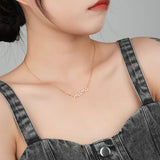 925 Silver Zircon Letter mama Pendant Necklace for Women