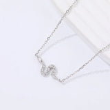 925 Silver Snake Pendant Necklace Women Statement Jewelry