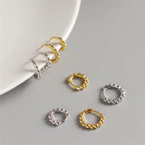 925 Sterling Silver Small Beads Hoop Earrings for Women