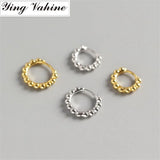 925 Sterling Silver Small Beads Hoop Earrings for Women