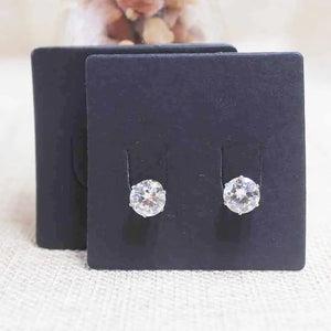100pcs Earring Display Tag Cards + 100pcs Opp Bags for Packing
