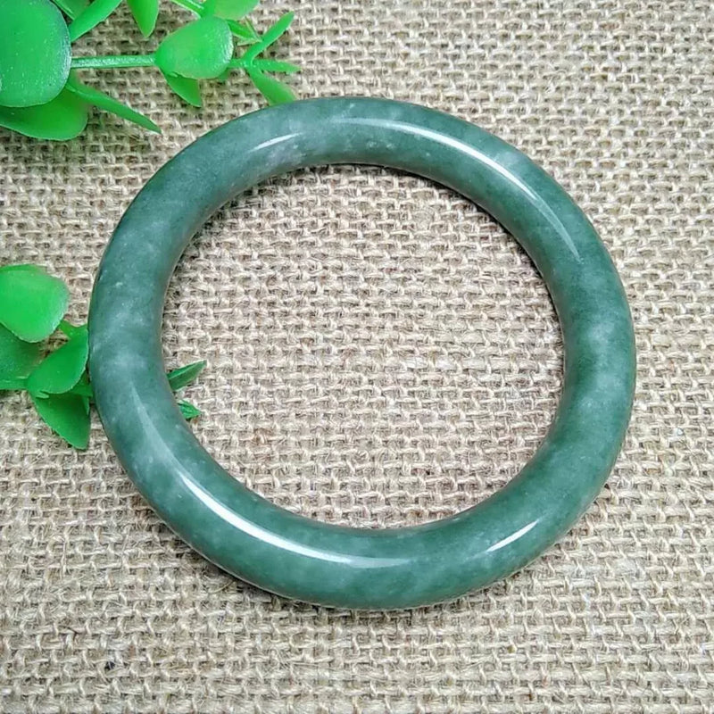 Zheru Jewelry Natural Burma Jade 54-62mm Bracelet Princess