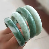 Natural Burma Jade Bracelet 54mm-62mm Princess Style Gift for Her
