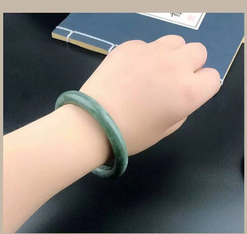 Natural Burma Jade Princess Bracelet for Her Gift