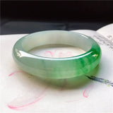 Natural Myanmar Jade A-Class 53mm-62mm Ice Green Bracelet