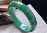 Zheru Jewelry Natural Burmese Emerald Dark Green Bracelet 54mm-64mm