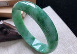 Zheru Jewelry Natural Burmese Emerald Dark Green Bracelet 54mm-64mm