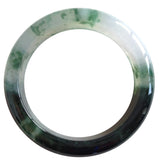 Zheru Natural Burmese Jade Ice Dark Green Hand Two-Color Bracelet