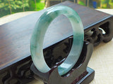Zheru Natural Burmese Jade Two-Tone Bracelet 54-64mm