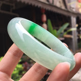 Natural Burmese Jade Two-Color Bracelet Princess Jewelry