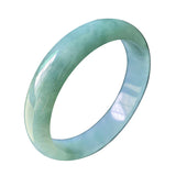 Zheru Natural Burmese Jadeite Light Green Bracelet