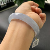 Natural Burmese Jadeite Light Purple Two-Color Bracelet 54-64mm