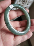 Zheru Jewelry Natural Myanmar Jade 54-64mm Green Bracelet Princess Jewelry