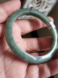 Zheru Jewelry Natural Myanmar Jade 54-64mm Green Bracelet Princess Jewelry