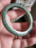 Zheru Jewelry Natural Myanmar Jade 54-64mm Green Bracelet Princess Jewelry
