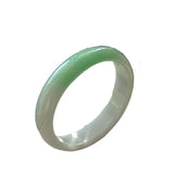 Zheru Jewelry Natural Myanmar Jade Two-Color Bracelet 54-62mm