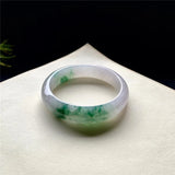 Zheru Jewelry Natural Myanmar Jadeite 54-64mm Flower Bracelet