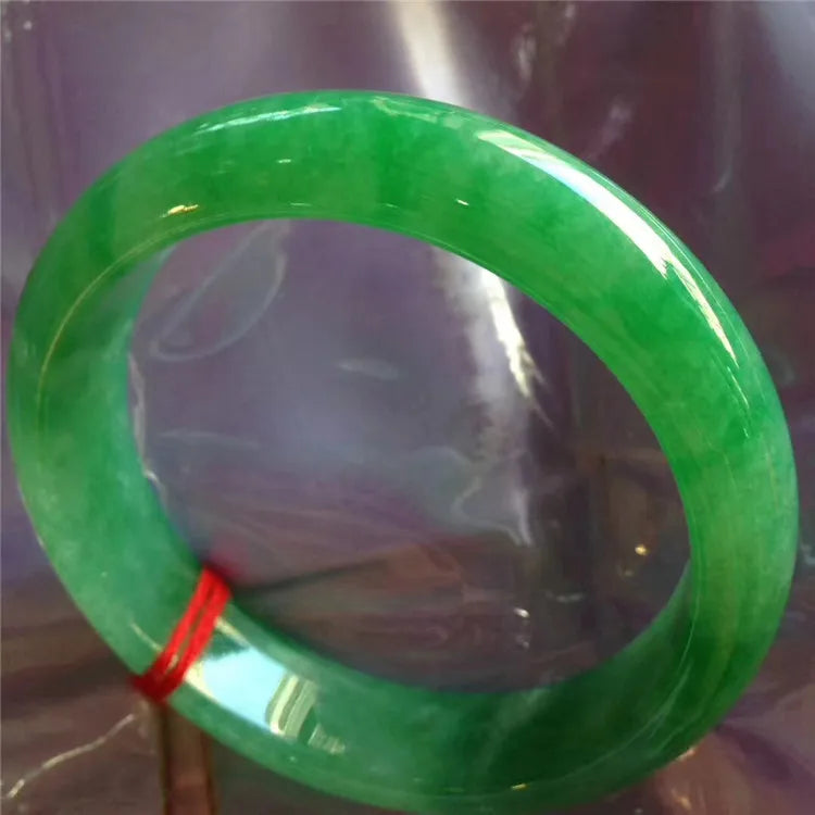 Zheru Jewelry Natural Myanmar Jadeite Green Bracelet Princess Jewelry