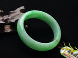 Zheru Jewelry Natural Myanmar Jadeite 54-64mm Green Bracelet Princess