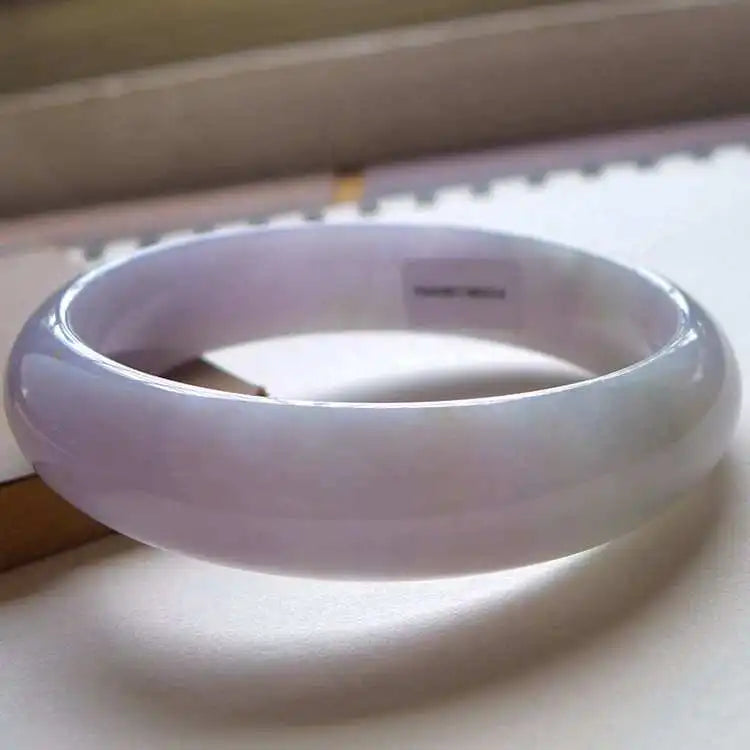 Zheru Jewelry Natural Myanmar Jadeite 54-64mm Light Bracelet