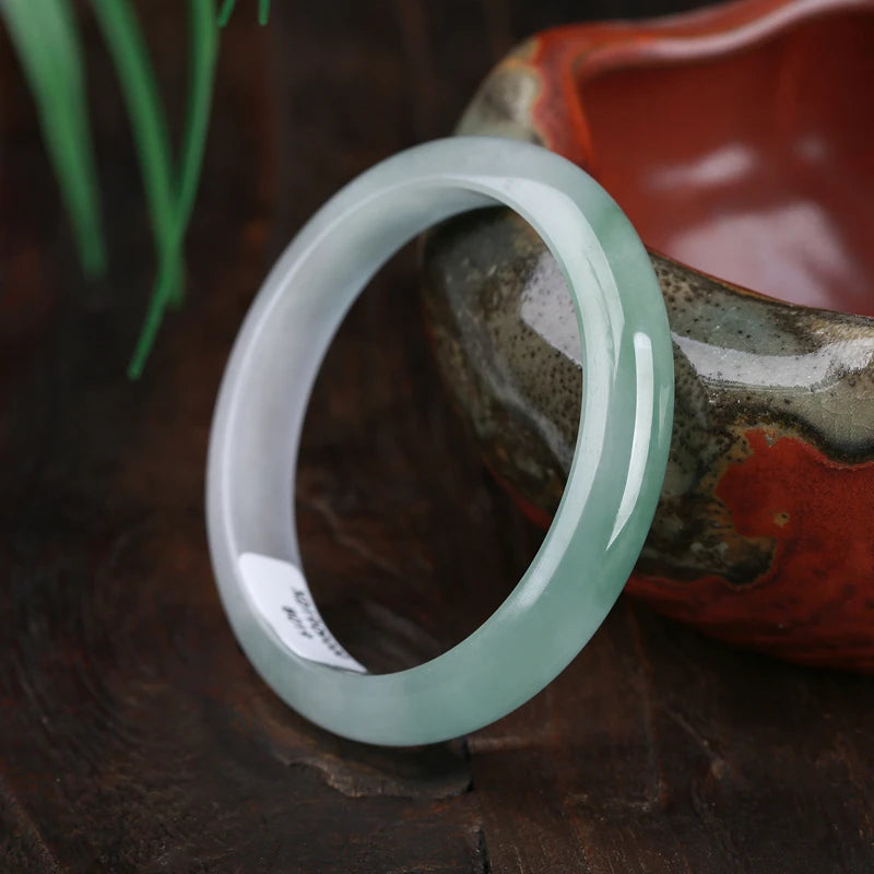 Zheru Jewelry Myanmar Jadeite Light Bracelet Princess Jewelry