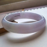 Zheru Jewelry Natural Myanmar Jadeite 54-64mm Light Bracelet