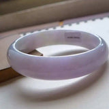 Zheru Jewelry Natural Myanmar Jadeite 54-64mm Light Bracelet