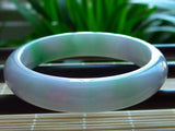 Zheru Jewelry Natural Myanmar Jadeite 54-64mm Two-Tone Bracelet