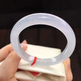 Natural Myanmar Jadeite Light Purple Bracelet Princess Jewelry
