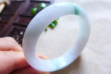 Zheru Jewelry Natural Myanmar Jadeite 54-64mm Light Purple Two-Color Bracelet