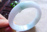 Zheru Jewelry Natural Myanmar Jadeite 54-64mm Light Purple Two-Color Bracelet