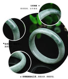 Natural Myanmar Jadeite 54-64mm Two-Color Bracelet
