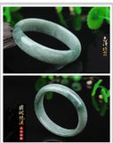 Natural Myanmar Jadeite 54-64mm Two-Color Bracelet