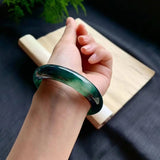 Zheru Jewelry Natural Myanmar Jadeite 54-64mm Two-Color Bracelet