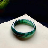 Zheru Jewelry Natural Myanmar Jadeite 54-64mm Two-Color Bracelet