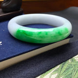 Zheru Jewelry Myanmar Jade A-Class 53mm-62mm Light Purple Princess Bracelet